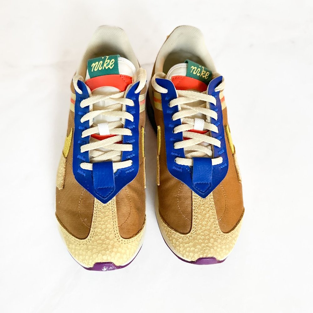 Nike Air Max Pre Day Wheat Yellow Strike Red Plum Orange Sneakers Size 9